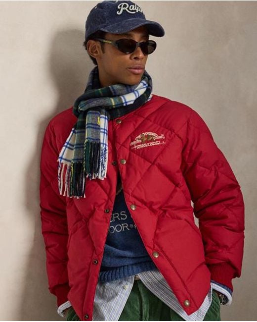 Polo Ralph Lauren Red Polo Sportsman Down Jacket for men