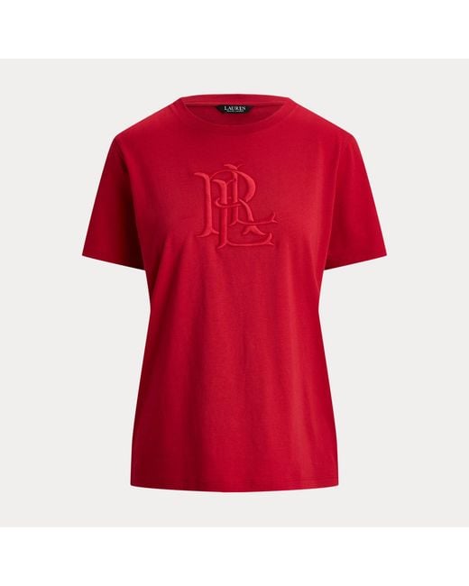 Ralph Lauren Embroidered-Logo Cotton Jersey T-Shirt
