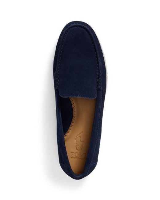 Polo Ralph Lauren Blue Merton Suede Venetian Loafer for men