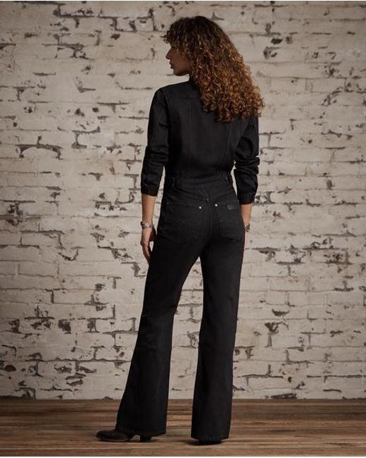 RRL Black Denim Western Coverall