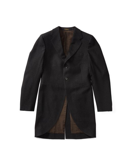 RRL Black Wool Twill Morning Coat for men