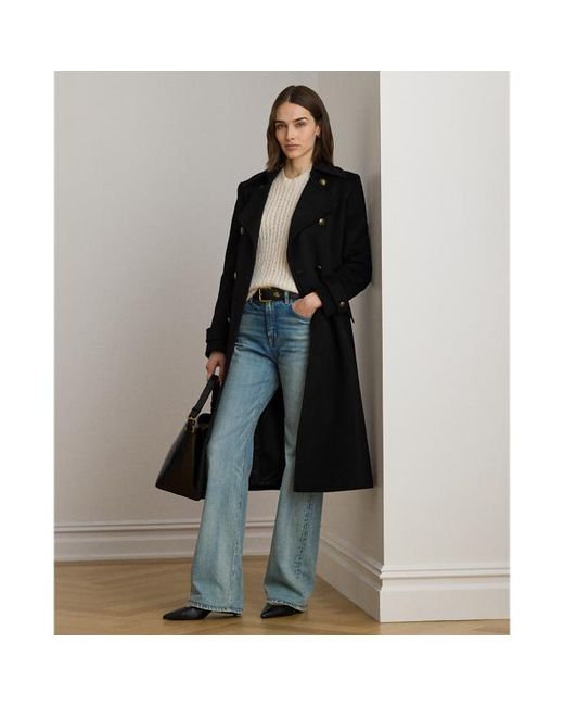 Ralph Lauren Black Ralph Lauren Wool-Blend Double-Breasted Coat