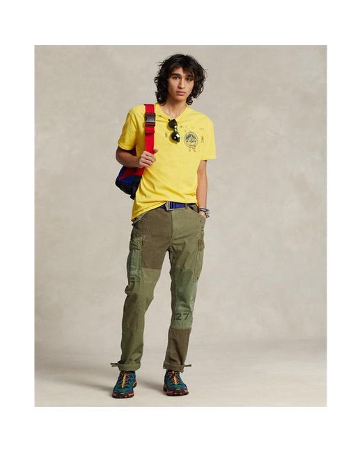 Polo Ralph Lauren Slim Fit Patchwork Cargo Trouser in Green for Men | Lyst  UK