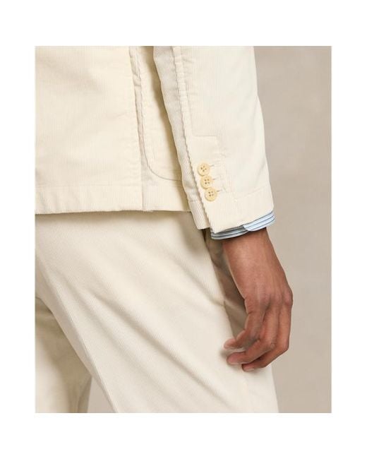 Polo Ralph Lauren Anzugjacke aus Stretch-Kordsamt in Natural für Herren