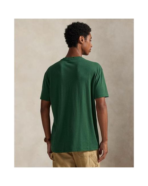 Polo Ralph Lauren Green Classic Fit Jersey Graphic T-Shirt for men