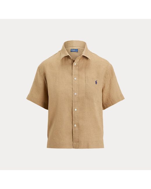 Polo Ralph Lauren Natural Linen Short-Sleeve Shirt