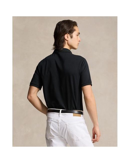 Polo Ralph Lauren Custom-Slim-Fit Baumwoll-Poloshirt in Black für Herren