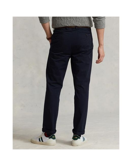 Pantaloni chino stretch Straight-Fit di Polo Ralph Lauren in Blue da Uomo