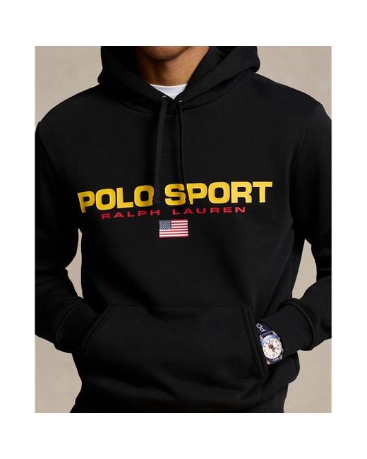 Polo Ralph Lauren Kapuzenpullover Polo Sport aus Fleece in Black für Herren