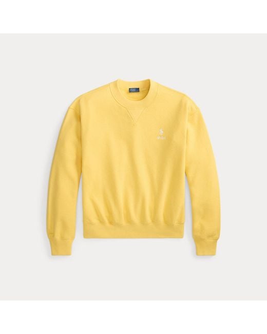 Polo Ralph Lauren Yellow Fleece Logo Crewneck