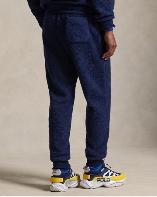 Polo Ralph Lauren Blue Flag Fleece Tracksuit Bottoms for men