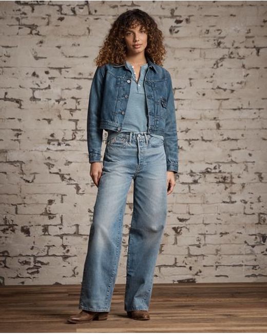 Ralph Lauren Blue Cropped Denim Jacket