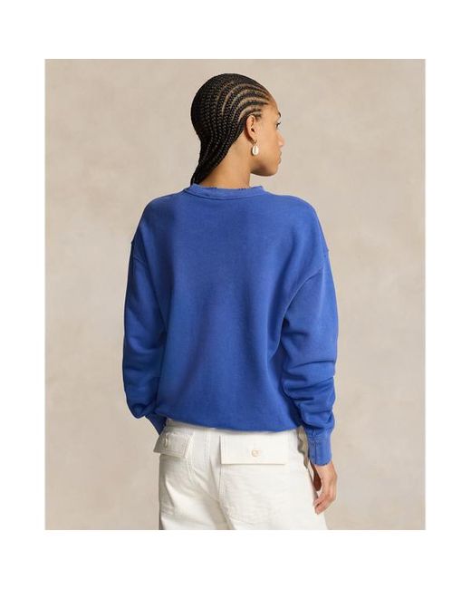 Jersey de cuello redondo de rizo francés Polo Ralph Lauren de color Blue