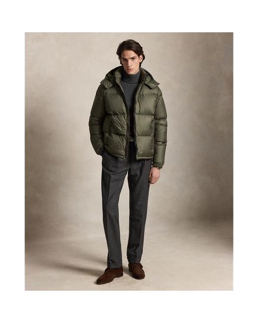 Ralph Lauren Brown The Decker Matte Down Jacket for men