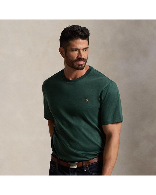 Polo Ralph Lauren Green Soft Cotton Crewneck T-Shirt for men