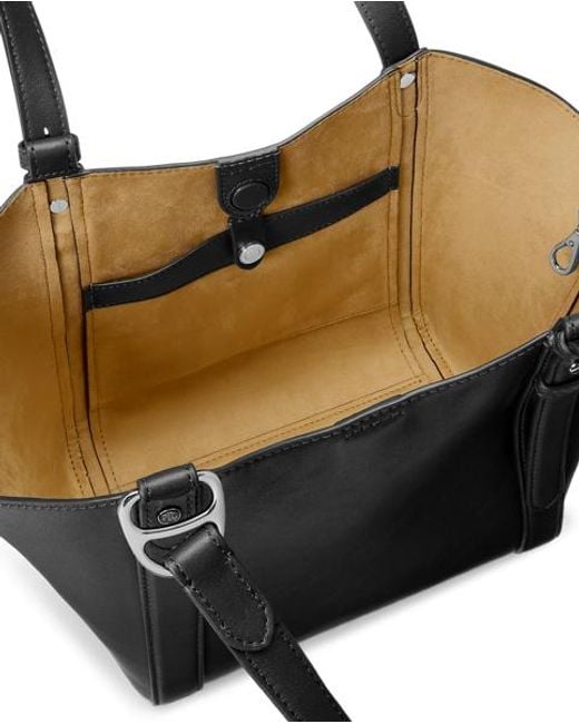 Ralph Lauren Brown Small Tasha Nappa Leather Tote Bag