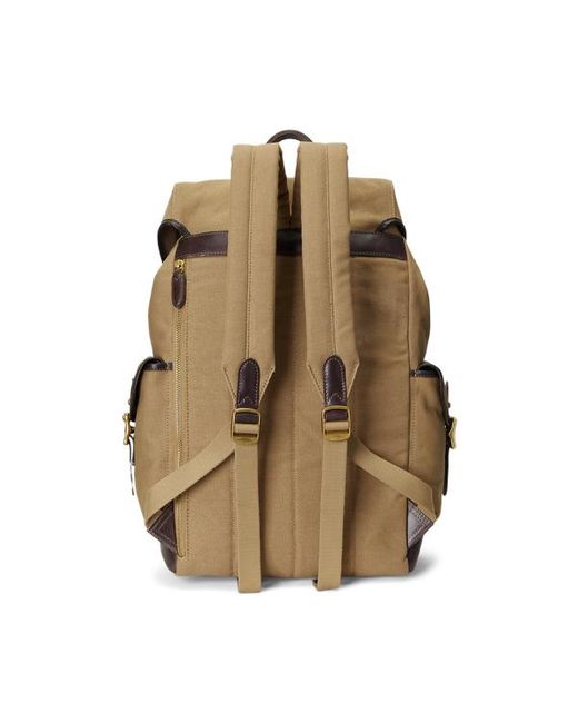 Polo Ralph Lauren Natural Leather-trim Canvas Backpack for men