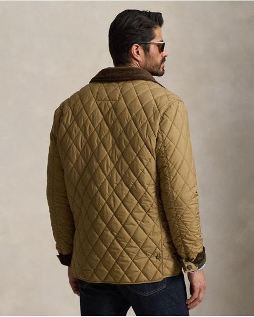 Ralph Lauren Brown The Beaton Quilted Barn Coat for men