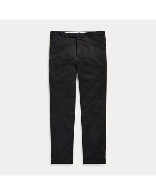Pantaloni chino stretch Slim-Fit di Polo Ralph Lauren in Black da Uomo