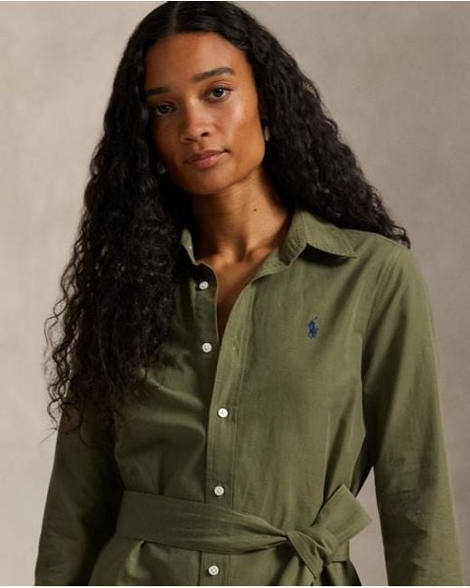 Polo Ralph Lauren Green Dress With Belt