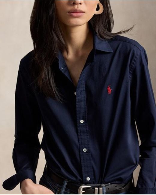 Polo Ralph Lauren Blue Classic Fit Cotton Twill Shirt