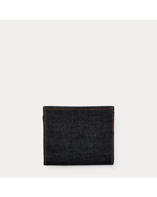 RRL Multicolor Denim Billfold Wallet for men