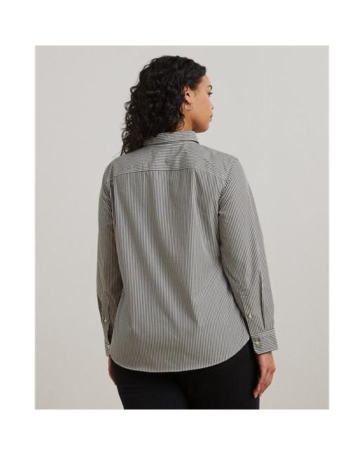 Ralph Lauren Gray Ralph Lauren Striped Easy Care Cotton Shirt