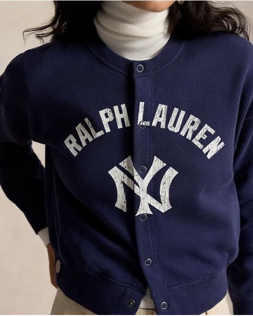 Polo Ralph Lauren Blue Polo Ralph Lauren Lauren Yankees Cardigan