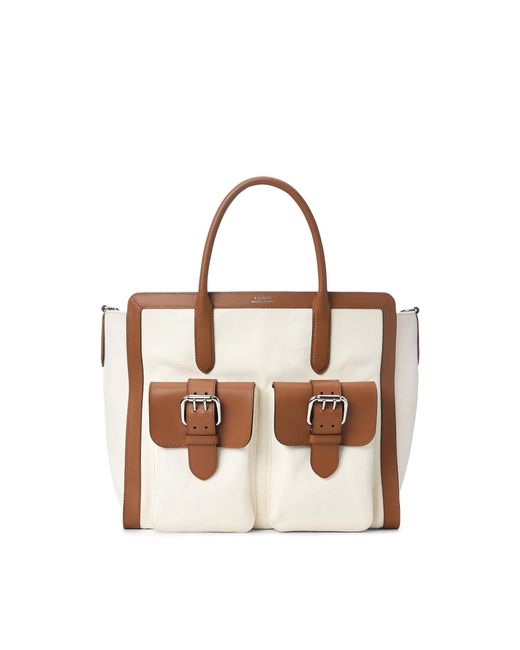 Ralph Lauren Multicolor Canvas Large Tyler Tote