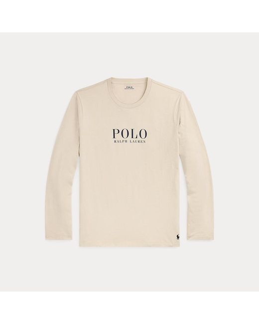 Polo Ralph Lauren Natural Logo Jersey Long-sleeve Sleep Shirt for men