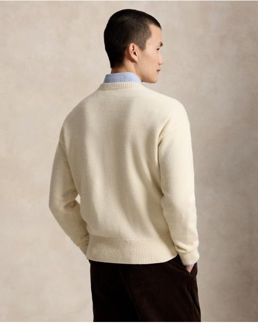 Polo Ralph Lauren Natural Relaxed Fit Wool-Cotton Jumper for men