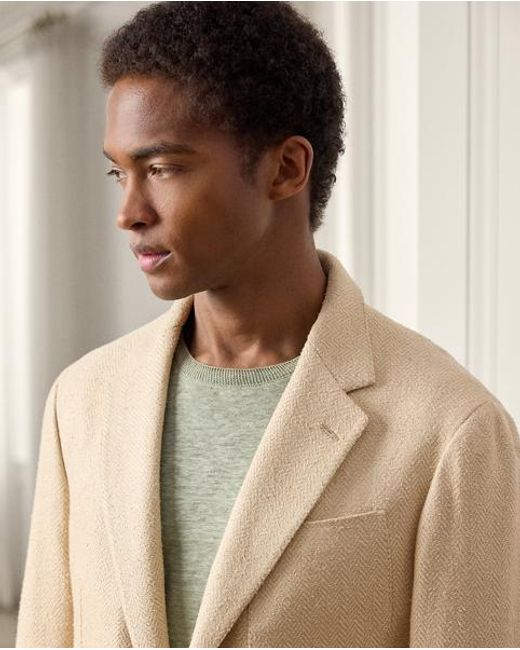 Ralph Lauren Natural Hadley Hand-Tailored Herringbone Jacket for men