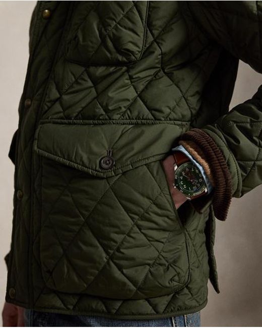 Polo Ralph Lauren Green The Beaton Quilted Jacket for men