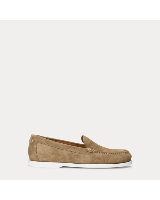 Polo Ralph Lauren Natural Merton Suede Venetian Loafers for men
