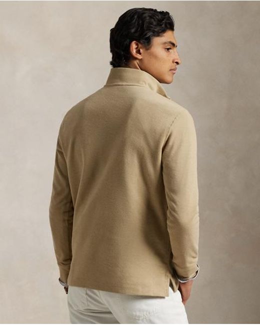 Polo Ralph Lauren Estate-Rib Trui Met Kwartrits in het Natural voor heren