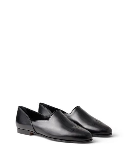 Ralph Lauren Black Ralph Lauren Bronwen Calfskin Slipper