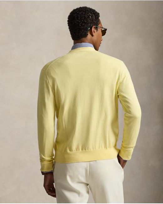 Polo Ralph Lauren Multicolor Cotton V-Neck Cardigan for men