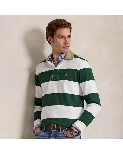 Polo Ralph Lauren Green Classic Fit Rugby Shirt for men