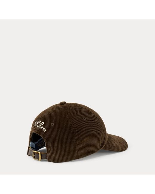 Polo Ralph Lauren Brown Corduroy Ball Cap for men