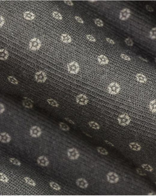 Ralph Lauren Gray Geometric-Print Cashmere-Silk Tie for men