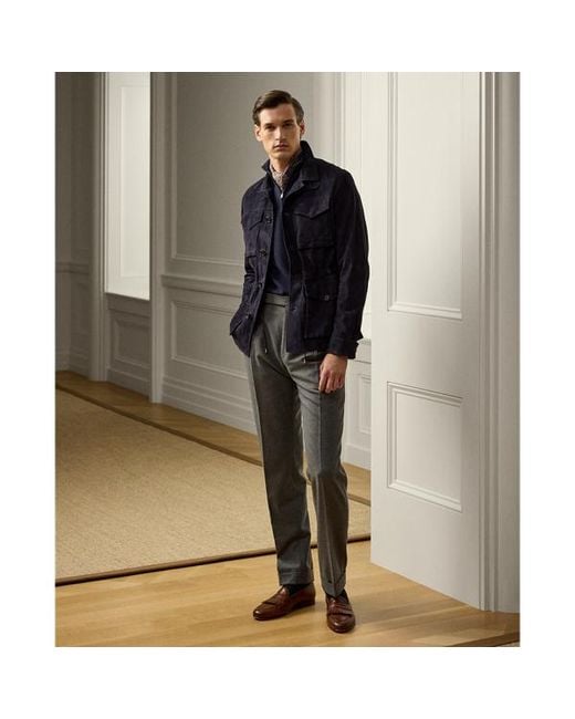 Ralph Lauren Blue Ralph Lauren Piqué-Knit Wool Quarter-Zip Sweater for men