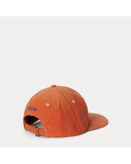 Polo Ralph Lauren Orange Chamois Ball Cap for men