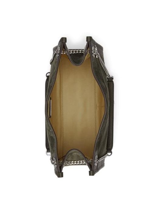 Ralph Lauren Bradley Medium Suède-Leren Draagtas in het White