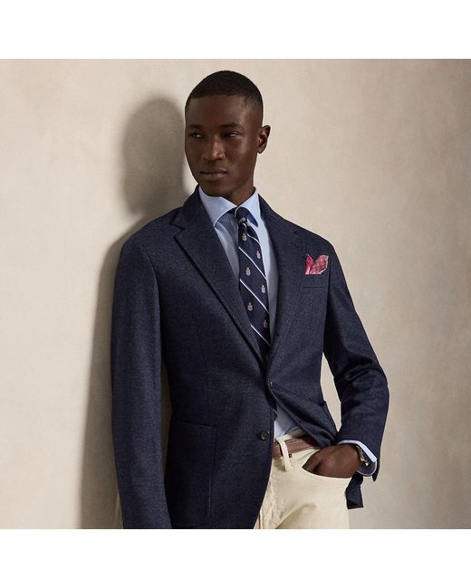 Polo Ralph Lauren Blue Polo Soft Modern Fit Knit Blazer for men