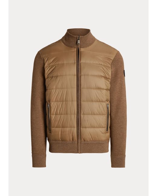 Polo Ralph Lauren Hybrid-Jacke mit Reißverschluss in Brown für Herren