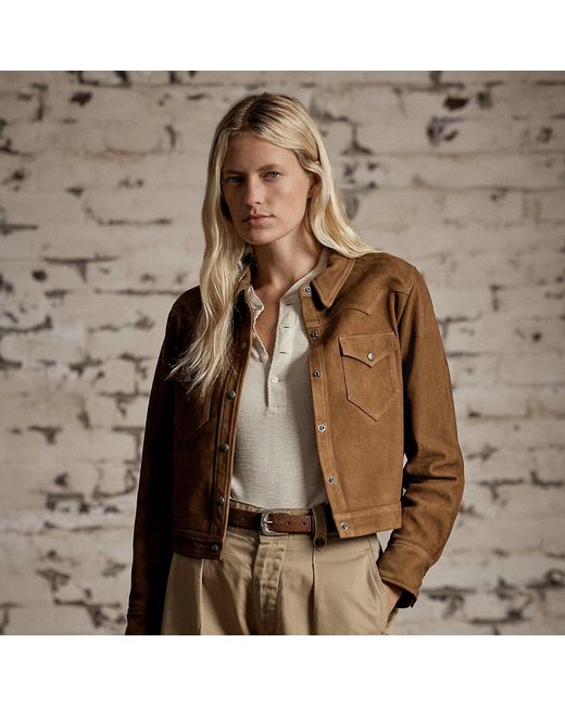 RRL Brown Sheepskin Jacket
