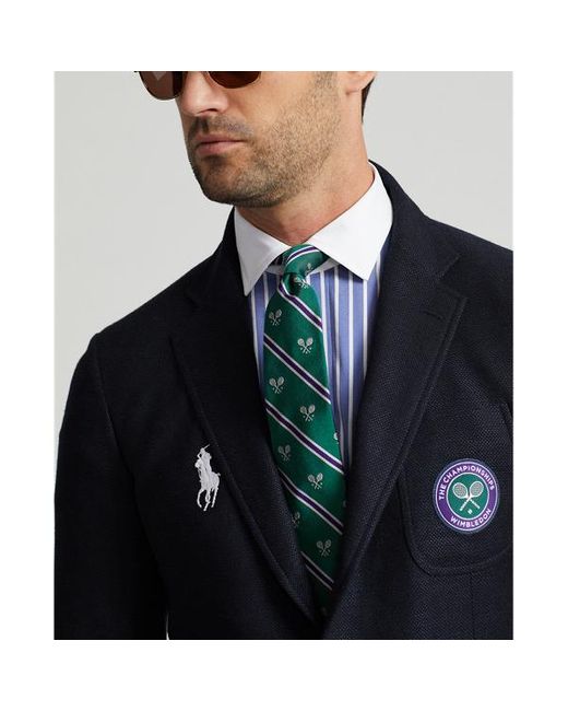 Polo Ralph Lauren Wimbledon Wol-linnen Umpire-blazer in het Blue voor heren