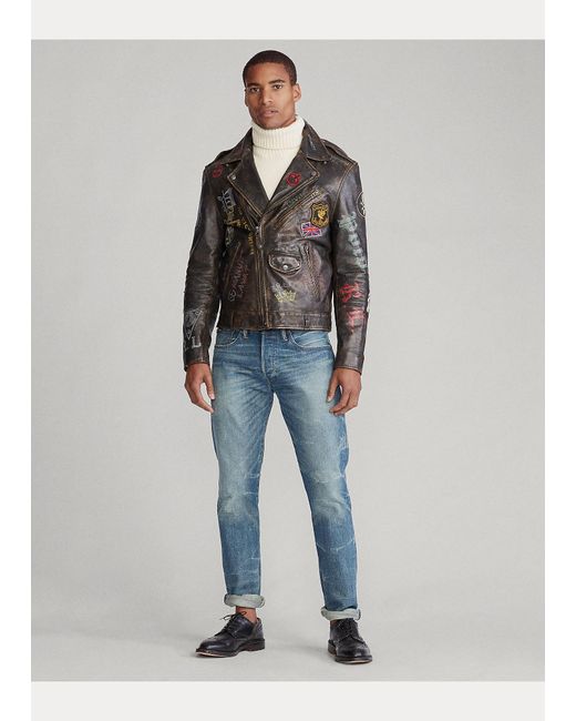 Polo biker jacket hotsell