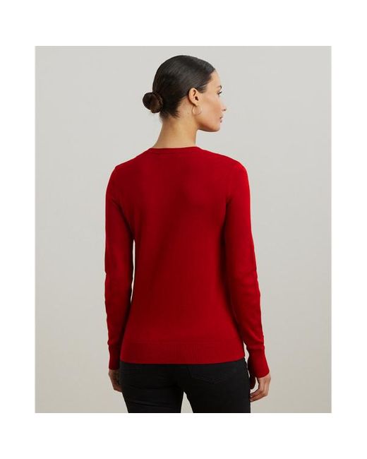 Maglia in misto cotone di Ralph Lauren in Red
