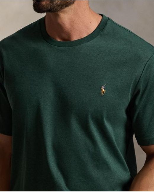 Polo Ralph Lauren Green Soft Cotton Crewneck T-Shirt for men